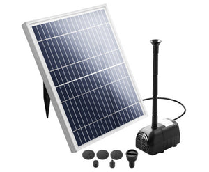 Solar Powered Pond Pump Outdoor Kit 450Lt/Min