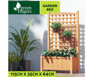 Greenfingers Raised Wooden Planter Box 64cm