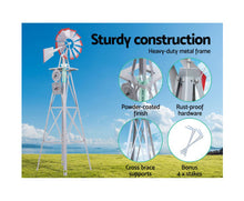 Load image into Gallery viewer, Metal Outdoor Garden WindMill 146cm
