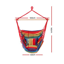 Load image into Gallery viewer, Gardeon Multi-Coloured Hammock Swing Chair

