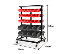 Load image into Gallery viewer, Parts Bin Rack Storage System Double-Sided Baumr-Ag
