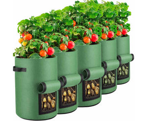 Potato Plant Grow Bag Pot With Handles Pack 5