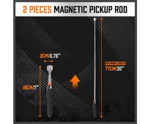 Pickup Tool Set Magnetic 3 Pce Heavy Duty