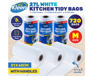 Garbage Bag Kitchen 720 Pc Suits 27LT Xtra Kleen