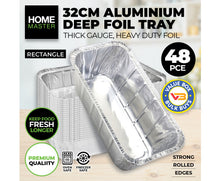 Load image into Gallery viewer, Deep Foil Trays Aluminium 48PCE Home Master
