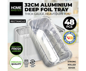 Deep Foil Trays Aluminium 48PCE Home Master