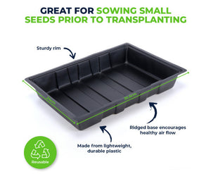 Seedling Trays Durable Reusable Garden Greens 72 PC Set