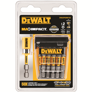 Bit Dewalt Max Power Impact 63.5mm 15 Pack