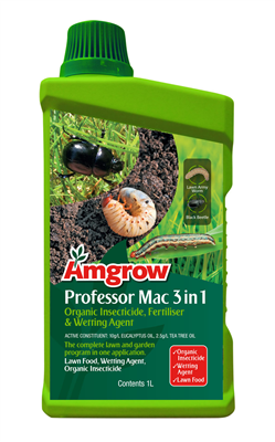 Lawn Insecticide Organic Professor Mac 3 In 1 1Lt